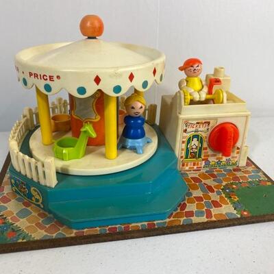 Vintage Fisher Price Musical Merry Go Round 1964 Works