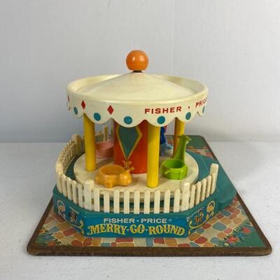 Vintage Fisher Price Musical Merry Go Round 1964 Works