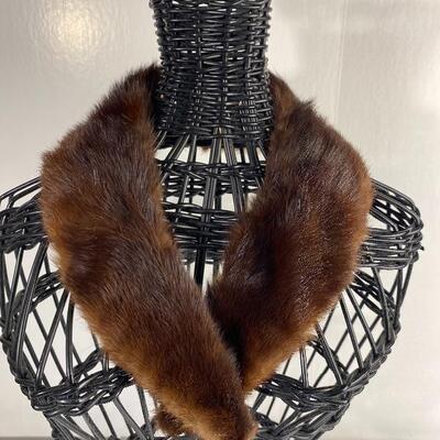 Vintage Mink Fur Scarf Collar