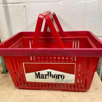 Vintage 1992 Marlboro Shopping Carry Basket