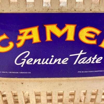 Vintage Camel Genuine Taste 1994 R. J. Reynolds Tobacco Shopping Basket 