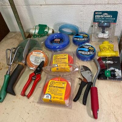 Garden Lawn Care Lot String Trimmer Hand Tools Water hose 