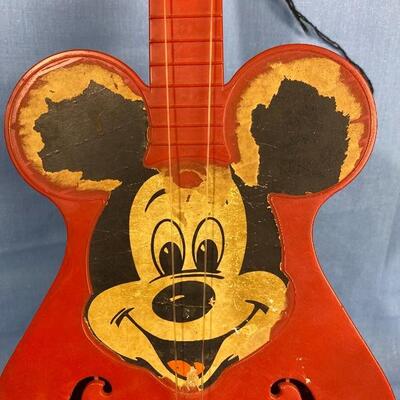 Vintage 1950â€™s Mattel Toymakers Mousegetar Toy Guitar 