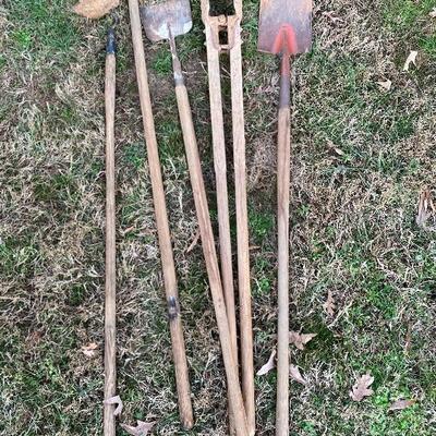 5 Piece Digging Edging Hoe Post Hole 