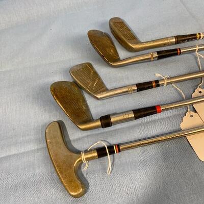 5 Vintage Golf Club Variety Putter, Pitching, Chipper 2, 9