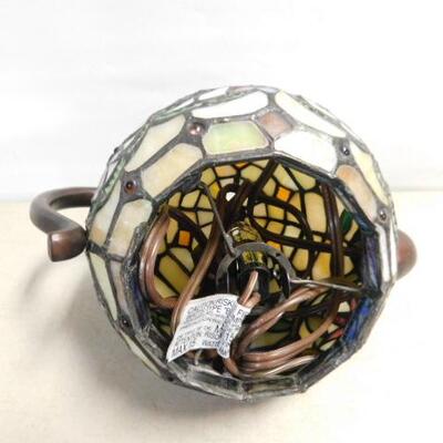 Mosaic Glass Tea Kettle Lamp