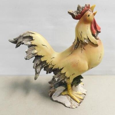 Large Resin Rooster 12