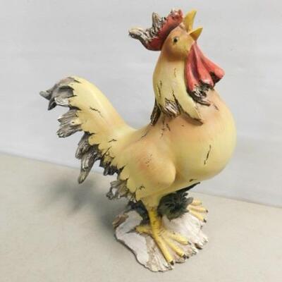 Large Resin Rooster 12