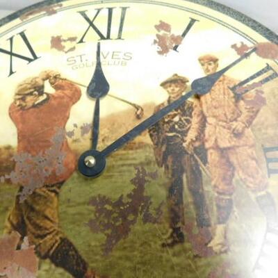 Bygone Golf Match Themed Wall Clock 13