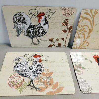 Set of Four Decorative Rooster Place Mats 17