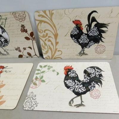 Set of Four Decorative Rooster Place Mats 17