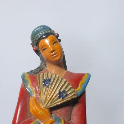 Lot 74 - Hand Painted Asian Figurines 
