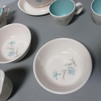 Lot 81 - Taylor Smith Taylor “Ever Yours” Boutonniere - Cups - Sugar Bowl - Butter Dish