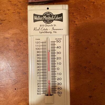 Vintage Lynchburg Collectible Walker Mosby Calvert Thermometer Clippers