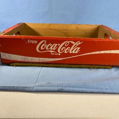 Vintage Coca Cola Crate plus Collectible Soda