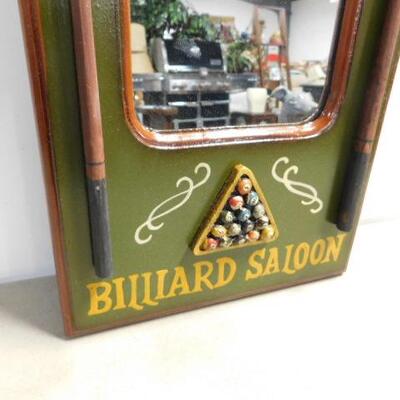 Wood Snooker Billiard Saloon Mirror 23