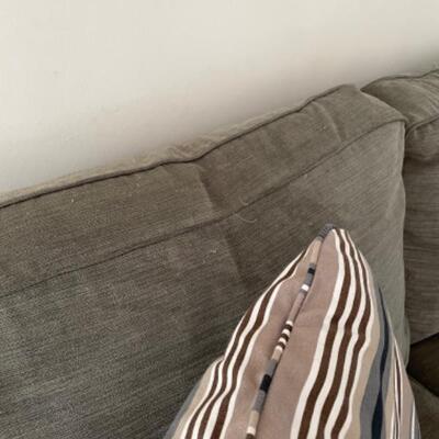 Macyâ€™s Grey (green hue) sofa 