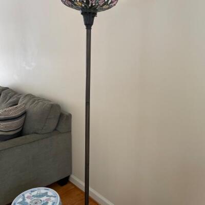 Tiffany glass style floor lamp