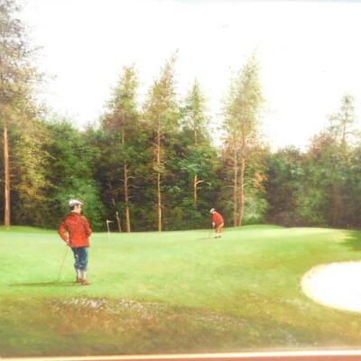 Large Bygone Golf Match Wall Art 40