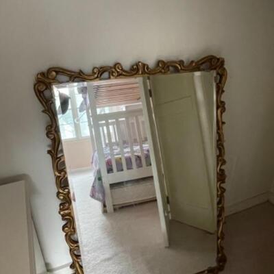 Beautiful gold gilded mirror