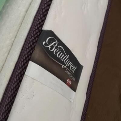 King new Beautyrest mattress and frame 