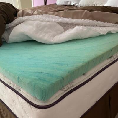 King new Beautyrest mattress and frame 