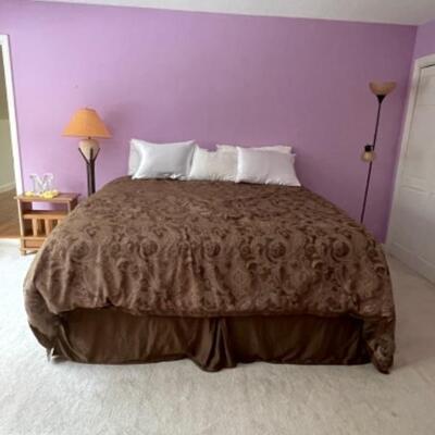 King new Beautyrest mattress and frame 