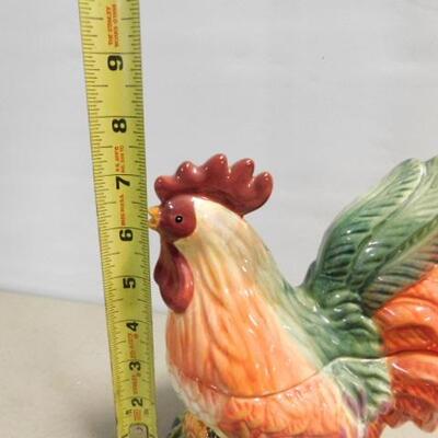 Ceramic Nesting Rooster High Color 7