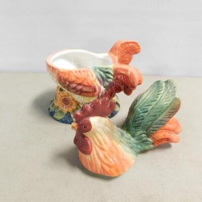 Ceramic Nesting Rooster High Color 7