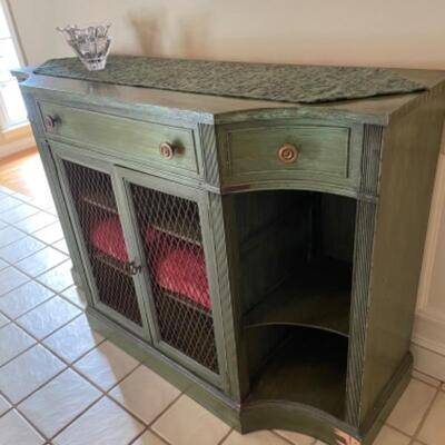 Green sideboard with storage