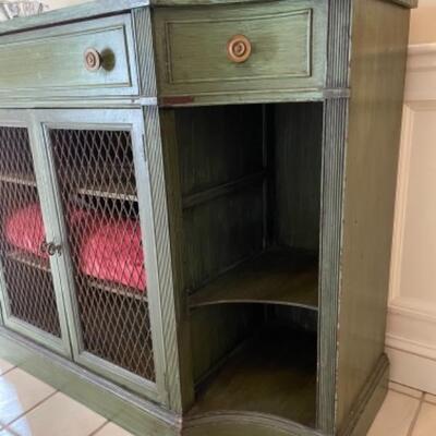 Green sideboard with storage