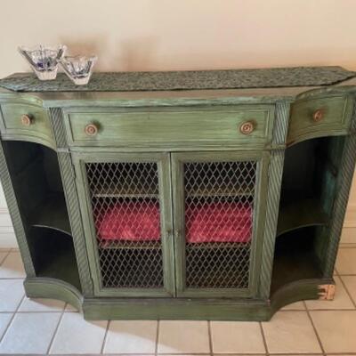 Green sideboard with storage