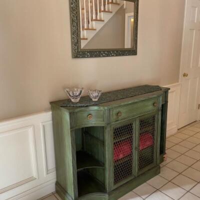 Green sideboard with storage