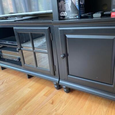 Beautiful entertainment center (tv and other items shown, not for sale)