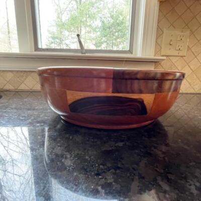 Wood bowl set