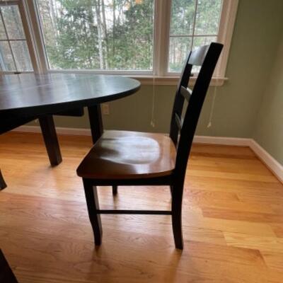 Round table with two chairs 