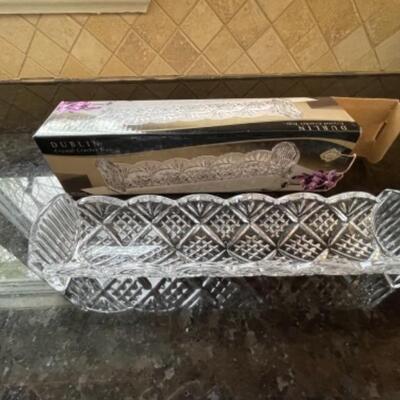 Dublin crystal cracker tray