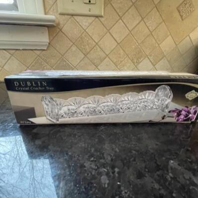 Dublin crystal cracker tray