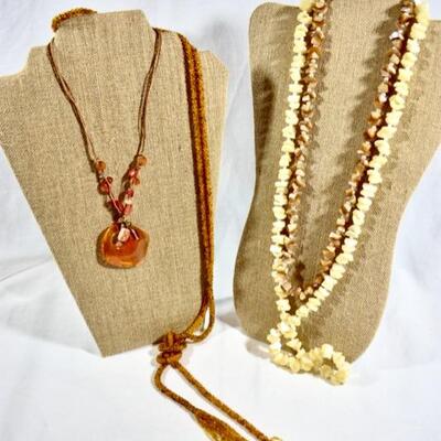Vintage Costume Jewelry Assortment - Polish Stones & Beads