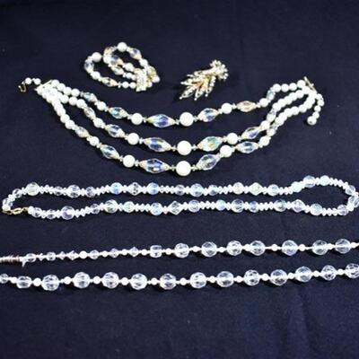 Vintage Costume Jewelry Assortment - Austrian Crystal, Pearl, Gold