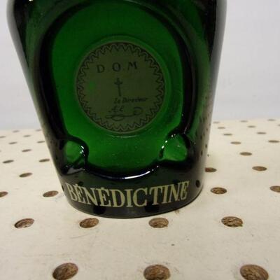 Lot 99 - Vintage DOM Benedictine Liquor Advertising Green Glass Ashtray 