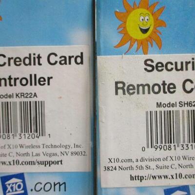 Lot 15 - X10 VCR Commander 2 - Security Remote Control - 4 Unit Credit Card Controller 