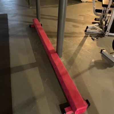 Pink balance beam 