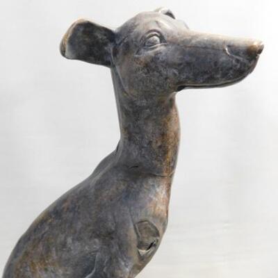 Ceramic Greyhound Floor Statue 35