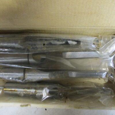 Lot 39 - Wood Mortising Attachment Plus Bits & Chisels