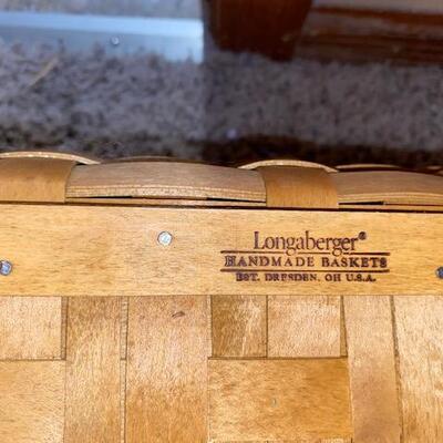Lot 2-Longaberger Picnic/ Craft  Basket