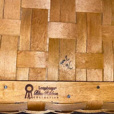 Lot 2-Longaberger Picnic/ Craft  Basket