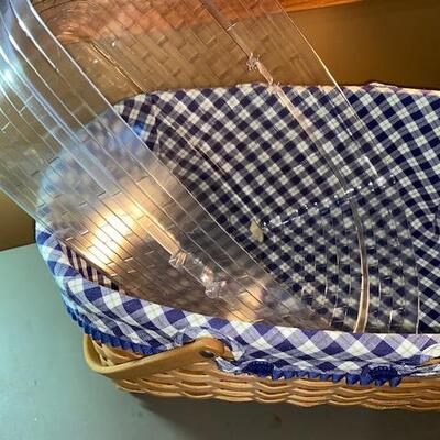 Lot 2-Longaberger Picnic/ Craft  Basket