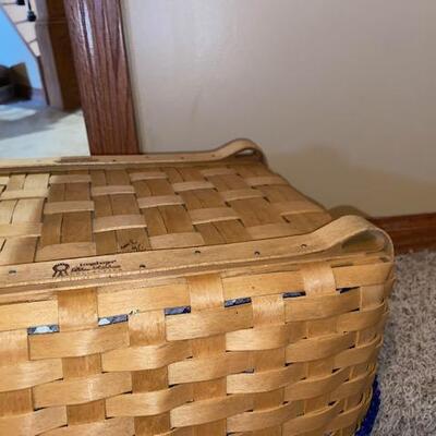 Lot 2-Longaberger Picnic/ Craft  Basket