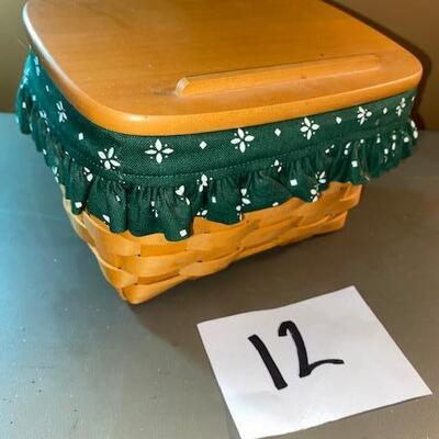 Lot 12- Longaberger Recipe Basket